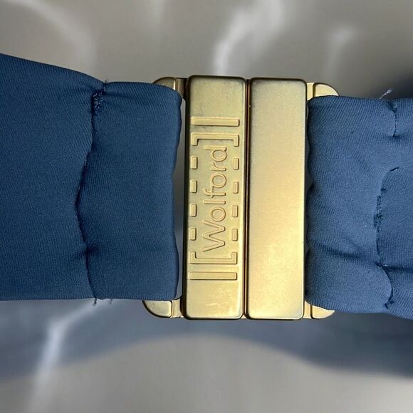 NWT Wolford Essentials Bikini Swimwear High Waisted Set Pacific Blue S - Picture 9 of 16